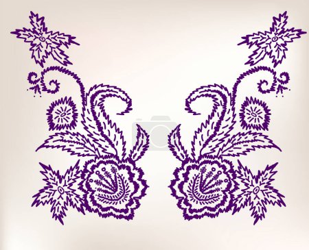 Ilustración de Ilustración vectorial de fondo floral decorativo - Imagen libre de derechos