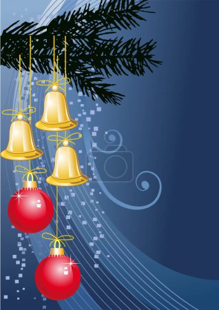 Illustration for Vector illustration of christmas background - Royalty Free Image