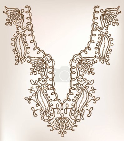 Illustration for Vector baroque decorative element for design. - Royalty Free Image