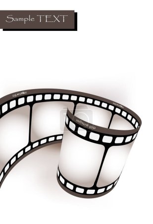 Téléchargez les illustrations : Bande de film 3 d film vecteur fond - en licence libre de droit