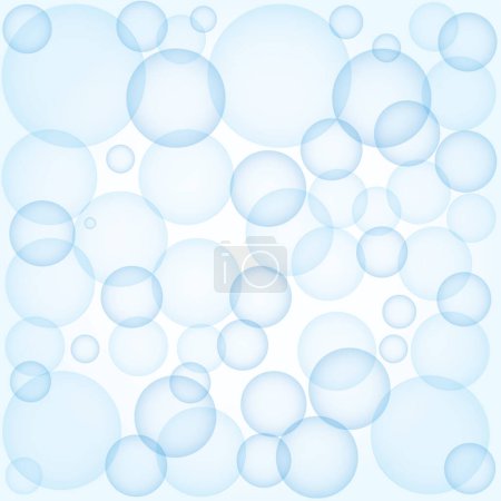 Illustration for Vector abstract water bubbles background - Royalty Free Image