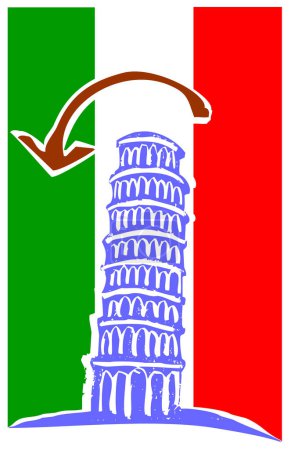 Ilustración de Cultura italiana y italia - Imagen libre de derechos