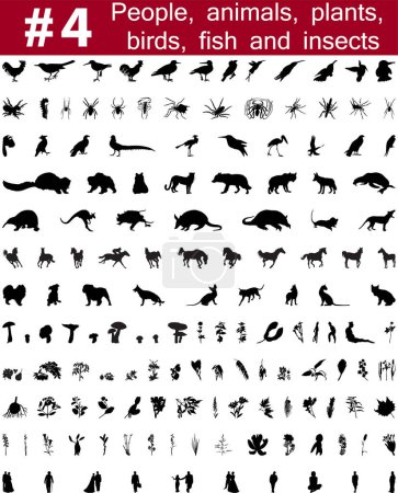 Ilustración de Conjunto de iconos vectoriales de animales - Imagen libre de derechos