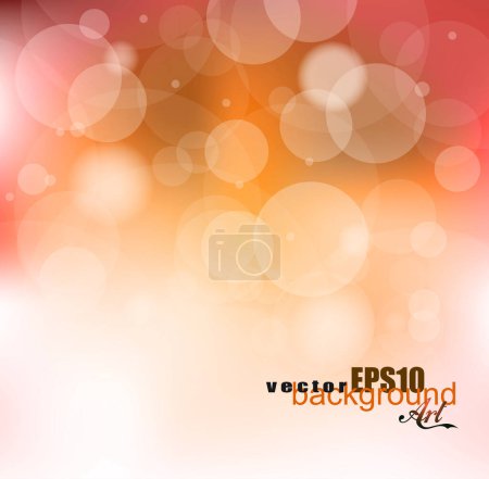 Illustration for Vector background with bokeh - Royalty Free Image