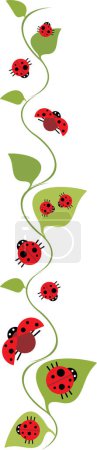 Ilustración de Vector illustration of red poppy flowers - Imagen libre de derechos