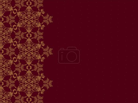 Illustration for Beautiful decorative abstract background with floral elements, vector illustration - Royalty Free Image
