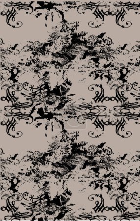 Ilustración de Fondo abstracto con rayas en blanco y negro - Imagen libre de derechos