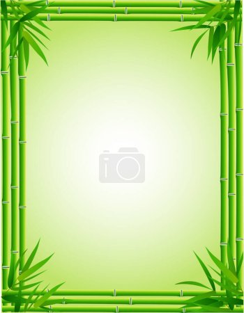Illustration for Abstract background with bamboo - Royalty Free Image