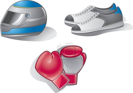 Illustration for Vector illustration of sport shoes - Royalty Free Image