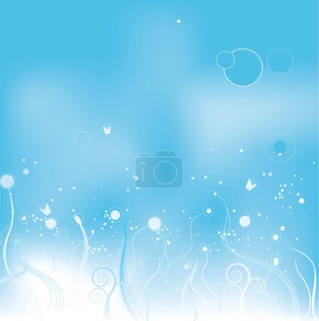 Illustration for Beautiful decorative abstract vector background - Royalty Free Image