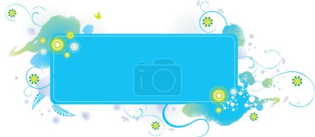 Illustration for Blue and green background. - Royalty Free Image