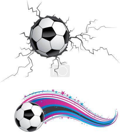 Illustration for Vector illustration of football background design - Royalty Free Image