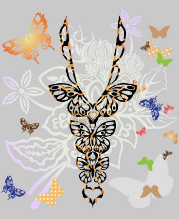 Illustration for Butterfly set, vector illustration - Royalty Free Image