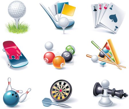 Illustration for Sport  equipment and icons - Royalty Free Image