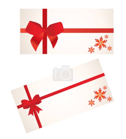 Illustration for Vector set of christmas gift boxes with ribbons. - Royalty Free Image