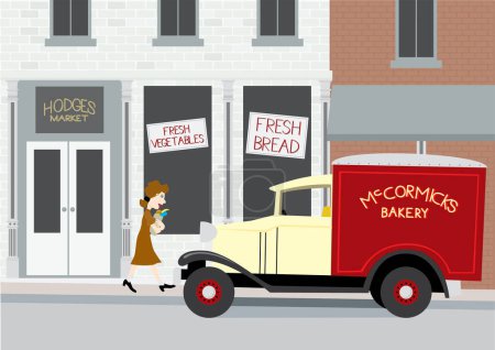 Téléchargez les illustrations : Personnage de dessin animé de boulanger - en licence libre de droit