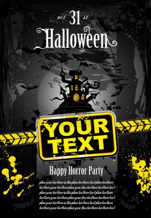 Téléchargez les illustrations : Modèle de flyer de fête Halloween - en licence libre de droit