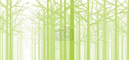 Illustration for Green bamboo background vector illustration - Royalty Free Image