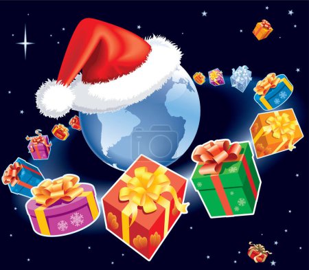Illustration for Christmas and new year background - Royalty Free Image