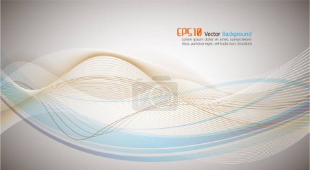 Illustration for Abstract background with waves. - Royalty Free Image