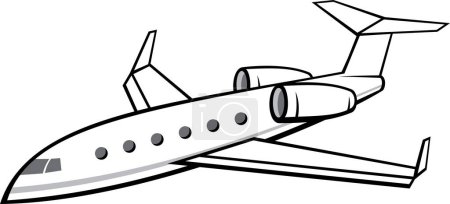 Ilustración de Ilustración del avión sobre fondo blanco
. - Imagen libre de derechos