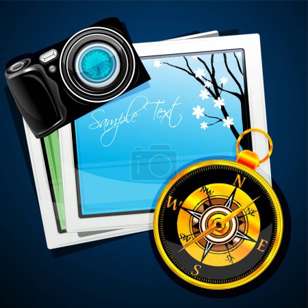 Illustration for Digital tablet with camera - Royalty Free Image