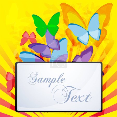 Ilustración de Ilustración vectorial de mariposa colorida - Imagen libre de derechos