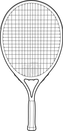 Ilustración de Imagen vectorial de raqueta de tenis - Imagen libre de derechos