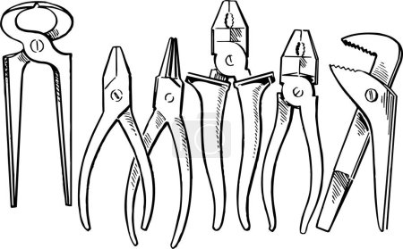 Illustration for Set of different tools - Royalty Free Image
