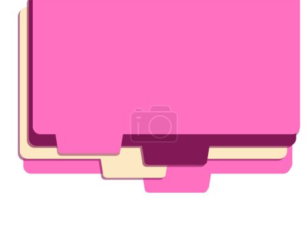 Ilustración de Diseño de vectores de carpetas rosadas aisladas - Imagen libre de derechos