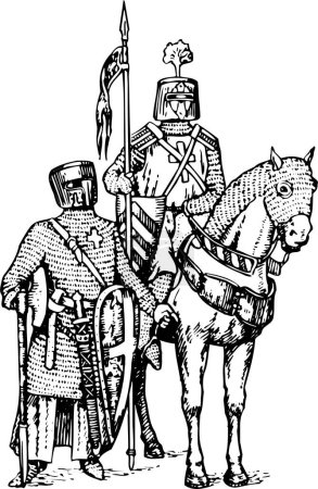 Illustration for Knight , modern vector illustration - Royalty Free Image