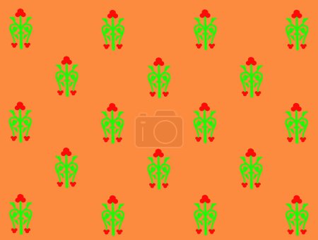 Illustration for Vector seamless pattern of abstract flowers - Royalty Free Image