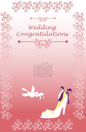 Illustration for Bride and groom in love. - Royalty Free Image