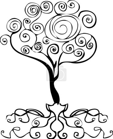 Illustration for Abstract tree, vector illustration - Royalty Free Image