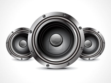 speakers isolated on a white background