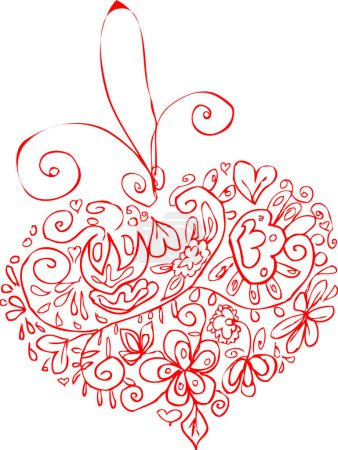 Ilustración de Diseño floral abstracto, ilustración vectorial - Imagen libre de derechos