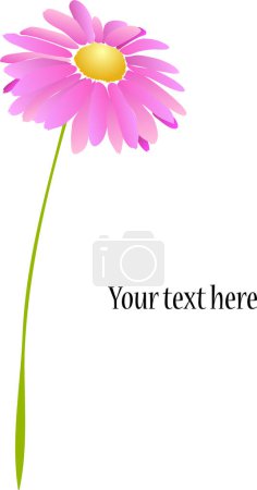 Illustration for Vector illustration of a background for design with flowers - Royalty Free Image