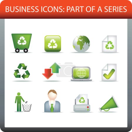 Illustration for Set of icons for ecology - Royalty Free Image