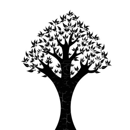 Illustration for Tree with leaves isolated icon vector illustration design - Royalty Free Image