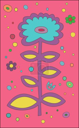Ilustración de Vector abstracto flores fondo - Imagen libre de derechos