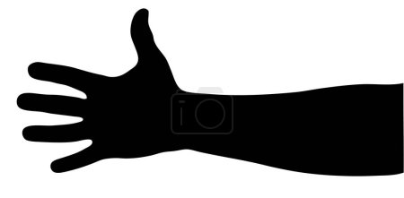 Ilustración de Ilustración vectorial de una mano humana - Imagen libre de derechos