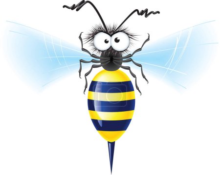 Illustration for Illustration of a cartoon bee - Royalty Free Image