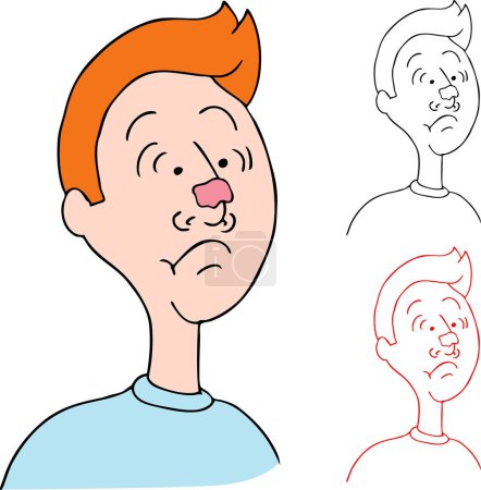 Illustration for Cartoon set of man - Royalty Free Image