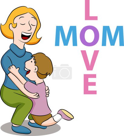 Illustration for Happy mothers day design - Royalty Free Image