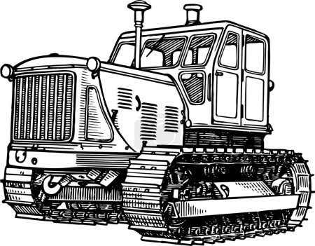 Illustration for Vector illustration of an excavator - Royalty Free Image