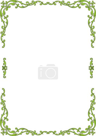 Illustration for Decorative vintage frame. vector illustration for your design. - Royalty Free Image