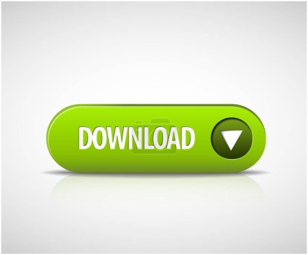 Illustration for Download button icon vector illustration - Royalty Free Image