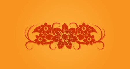 Illustration for Abstract flowers background. vector design - Royalty Free Image