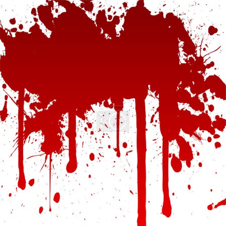 blood stains and splatters, vector background
