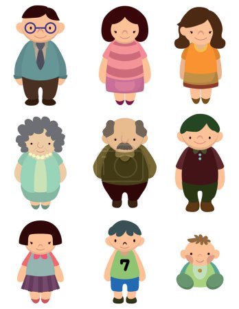 Illustration for Set of different people - Royalty Free Image